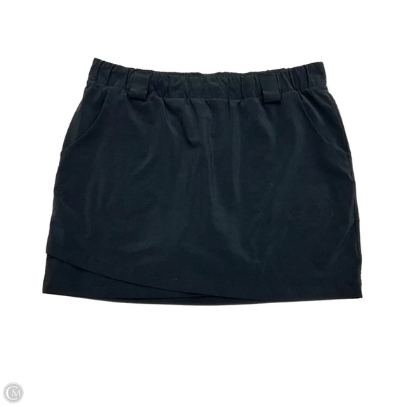 Athleta Athletic Black Pencil Mini Skirt Skort Casual Work - Picture 2 of 5
